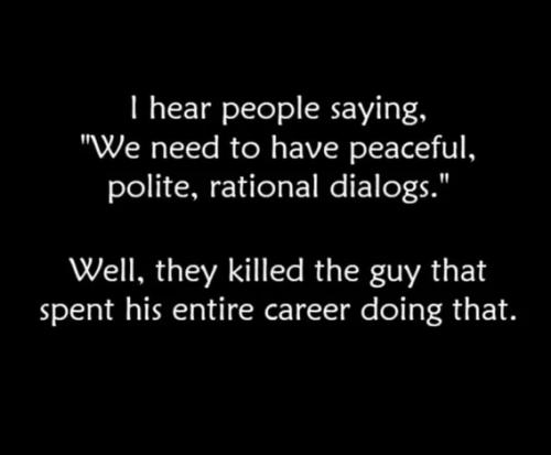 About polite peaceful dialogue