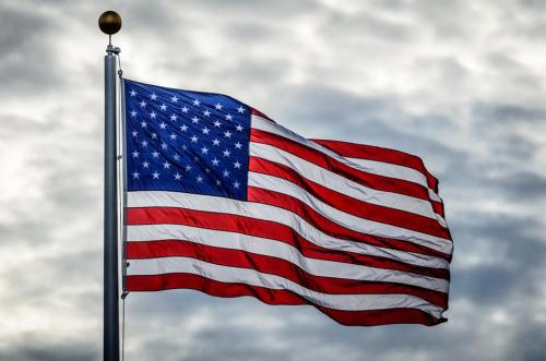 Flag - With clouds 3