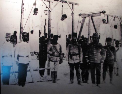 Muslim Turks hanging Christians