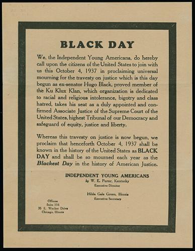 HUGO BLACK DAY