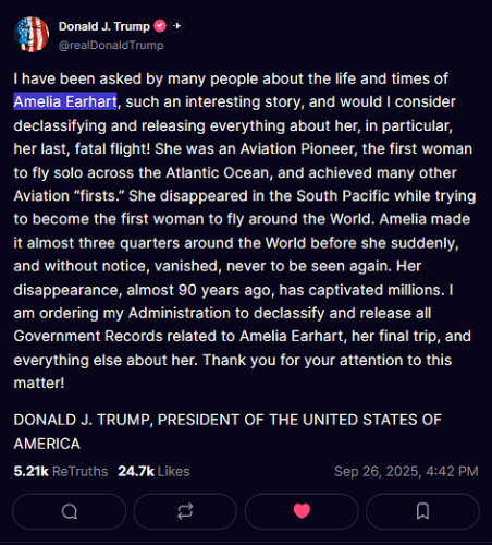 9-26-25 Amelia Earhart