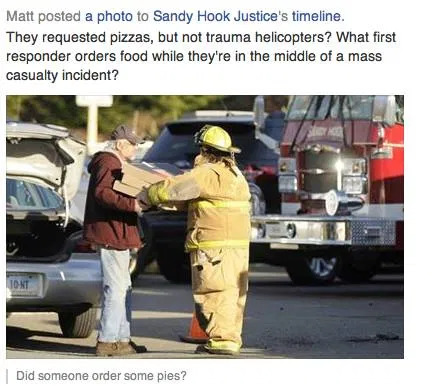 Sandy Hook Pizza Order