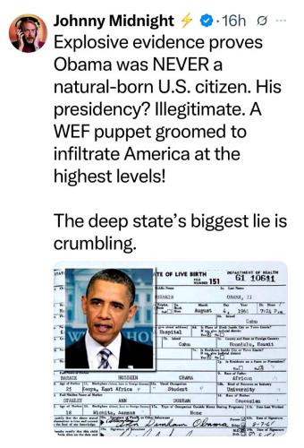 Obama Presidency Illegitimate