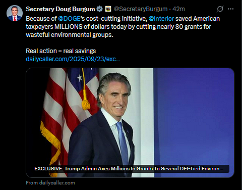 9-23-25 @SecretaryBurgum