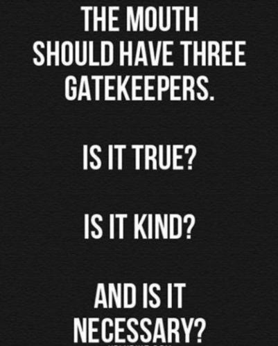 Mouth - Three gatekeepers