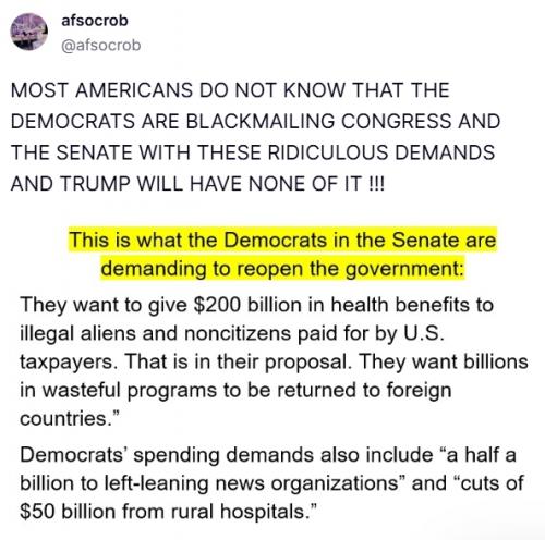 DemsBlackmailSHUTDOWN