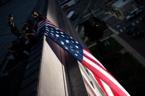Flag - Hanging off Pentagon roof