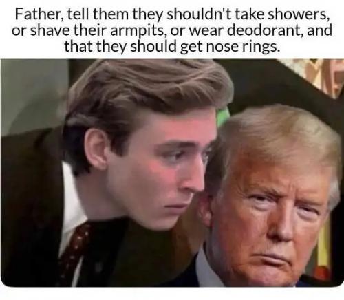 baron-trump-showers-armpits-deodorant-nose-rings-liberals-tds.jpg