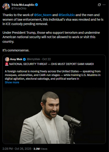 10-27-25 Tricia McLaughlin @TriciaOhio