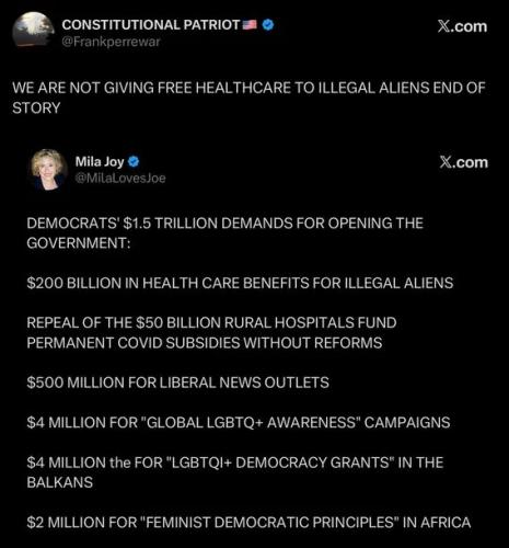 DEMOCRATS SHUTDOWN