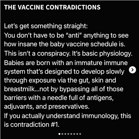 Vaccine Contradictions