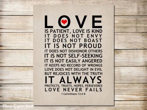 LOVE IS PATIENT