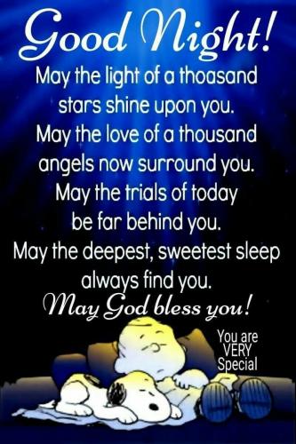 Good Night 23 - May God Bless you