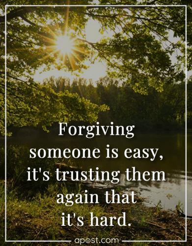 Forgiving and Trusting