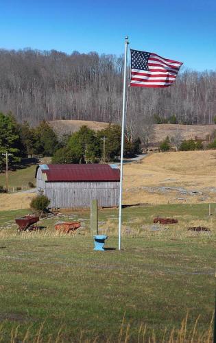 Flag - Barn in pasture
