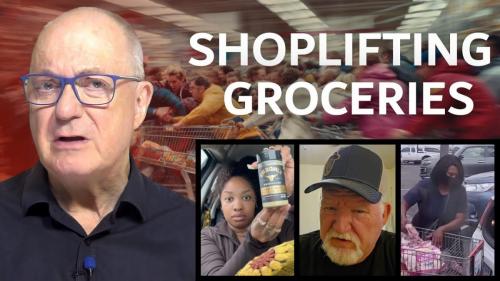 Shoplifting groceries video cover