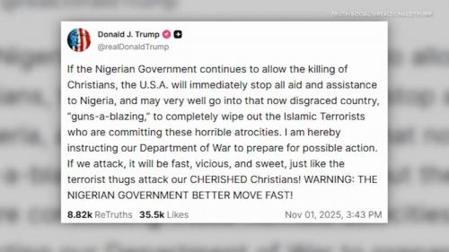 Trump NIgerian government warning