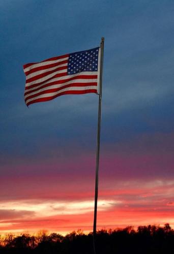 Flag - At sunset 1