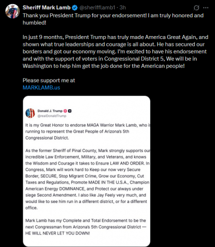 11-3-25 Sheriff Mark Lamb for Congress