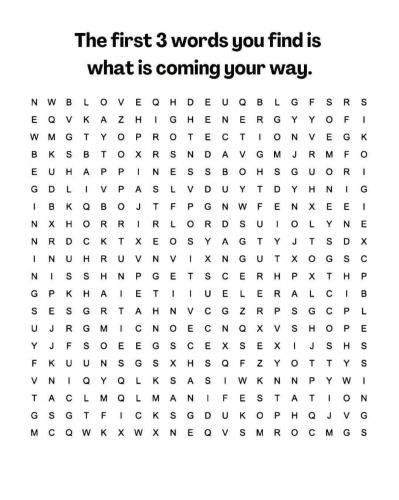 What are the first 3 words you see