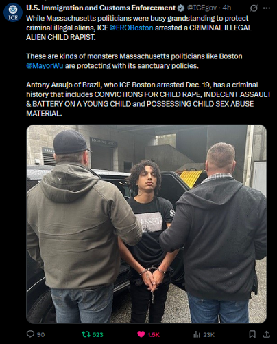 12-23-25 #Massachusetts Illegal Alien Rapist