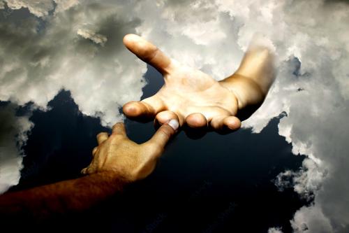 God's Hand Reaching Towards Man 8