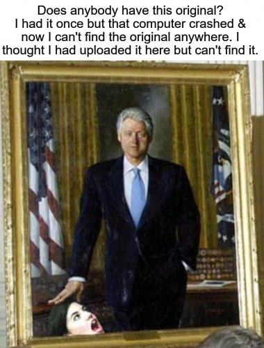 Presidential Portrait Bill Clinton and Monica.960px