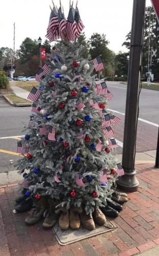 Flag - Christmas tree 2 - Veteran