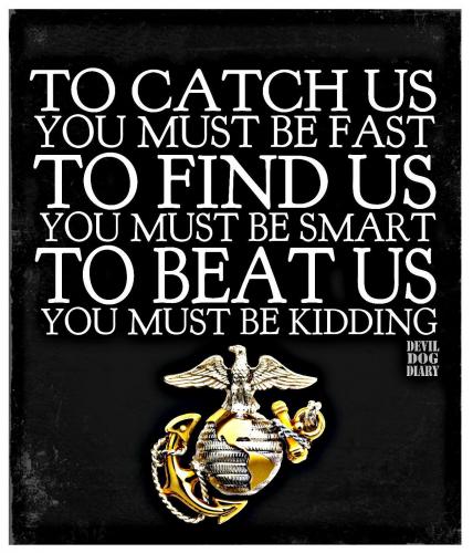 Marines - Beat us, you must be kidding