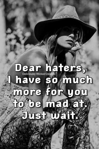 Damn most of my  haters block me