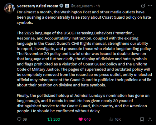 12-18-25 Secretary Noem @Sec_Noem