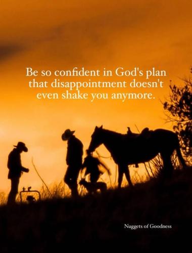 Be Confident in God's plan
