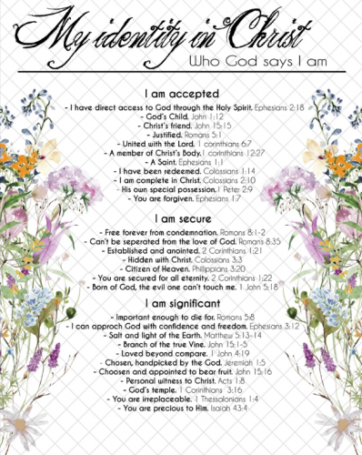 MY IDENTITY IN CHRIST