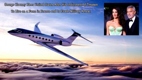 George Clooney Flees United States in His Gulfstream 800