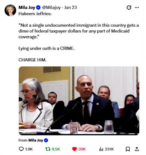 Hakeem Jeffries Lies Under Oath