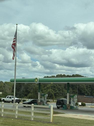Flag - At BP station