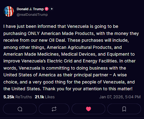 1-7-26 Venezula Trade