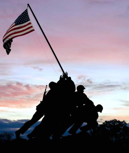 Flag - Iwo Jima Monument 3