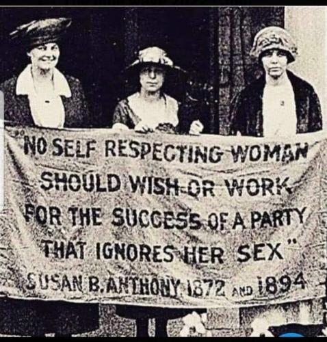 SUSAN B ANTHONY NO SELF RESPECTING WOMAN