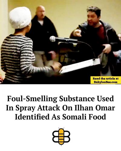 Fool-Smelling Substance Sprayed on Ilman Ohmar