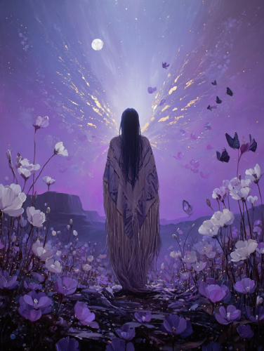 The Violet Between Footsteps