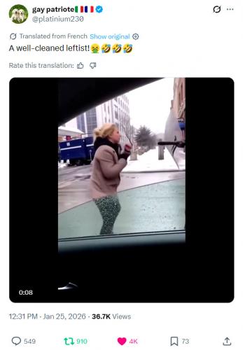 A well-cleaned leftist!