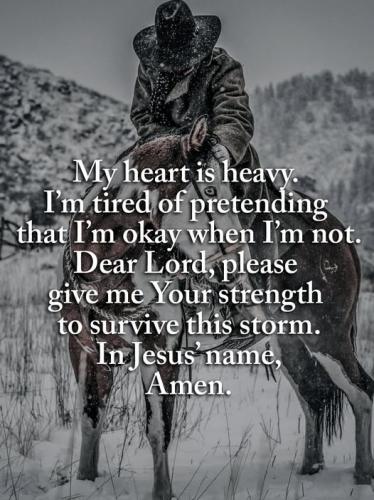Dear Lord, please give me your strenghth