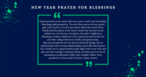 12-30-25 NEW YEAR PRAYER FOR BLESSINGS