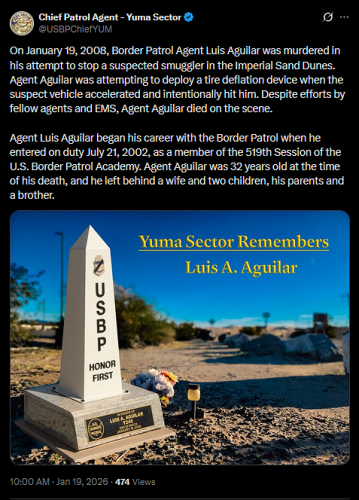 1-20-26 R.I.P. 🕊️Agent Luis Aguilar
