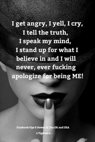 Never apologize for being you