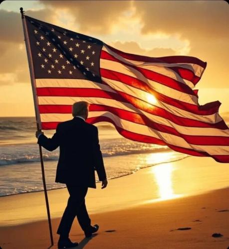 Flag - Trump on the beach