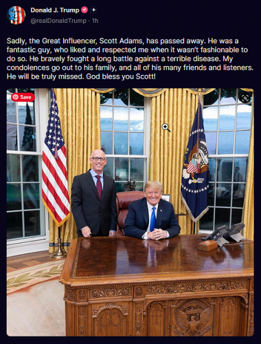 1-13-26 Scott Adams RIP