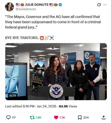 The Mayor, Governor and the AG have all confirmed that they have been subpoenaed