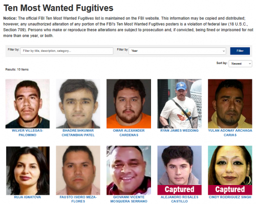1-17-26 FBI Most Wanted